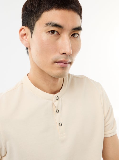 Polo con collo alla coreana - Kiabi