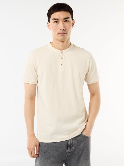 Polo con collo alla coreana - Kiabi