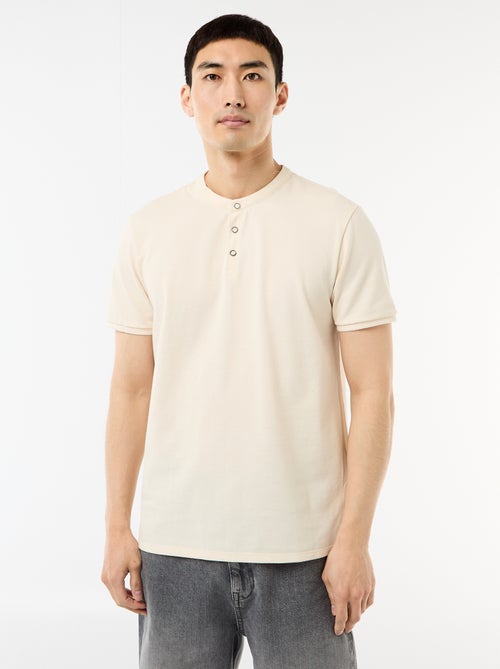 Polo con collo alla coreana - Kiabi