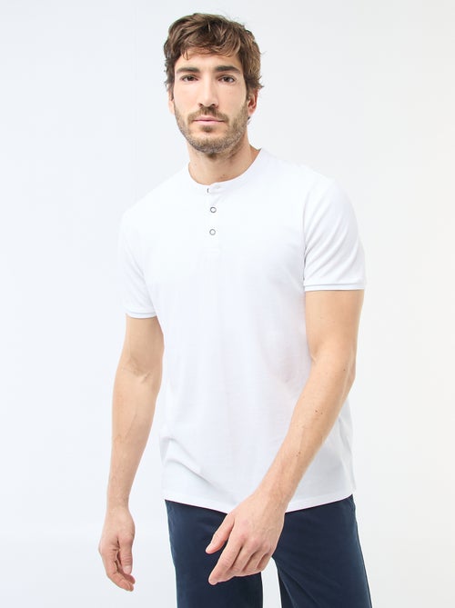 Polo con collo alla coreana - Kiabi