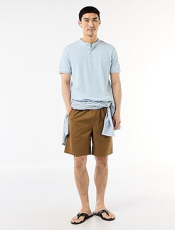 Polo con collo alla coreana