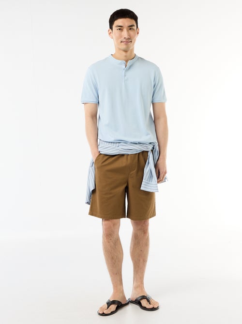 Polo con collo alla coreana - Kiabi