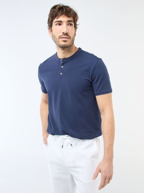 Polo con collo alla coreana - Kiabi