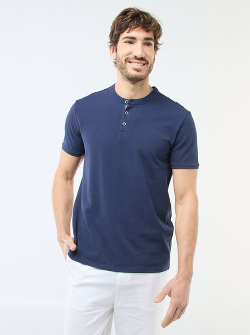 Polo con collo alla coreana - Kiabi