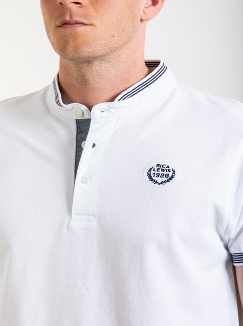 Polo con collo alla coreana FULVIO - Kiabi