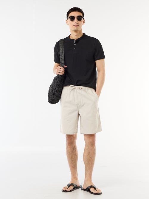 Polo con collo alla coreana - Kiabi