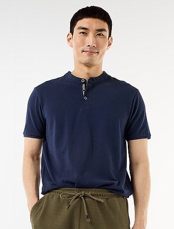 Polo con collo alla coreana