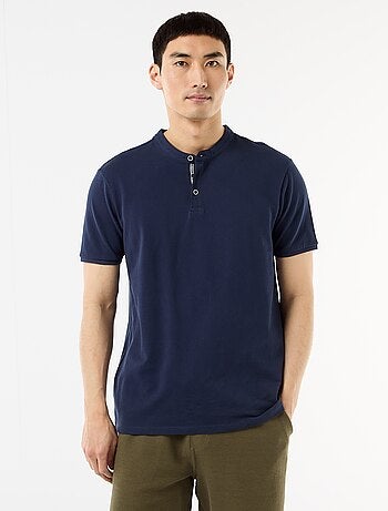 Polo con collo alla coreana