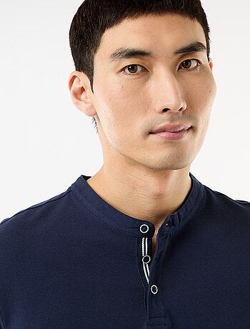 Polo con collo alla coreana