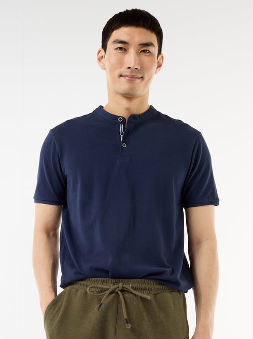 Polo con collo alla coreana - Kiabi