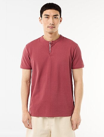 Polo con collo alla coreana