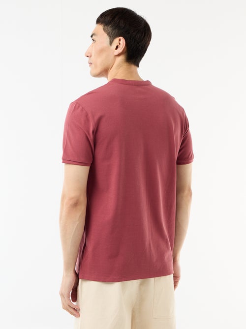 Polo con collo alla coreana - Kiabi