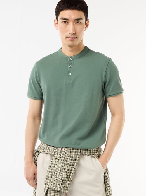 Polo con collo alla coreana - Kiabi