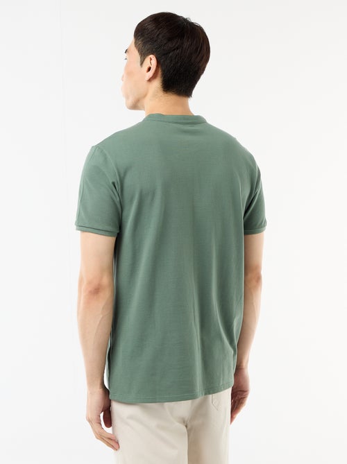 Polo con collo alla coreana - Kiabi