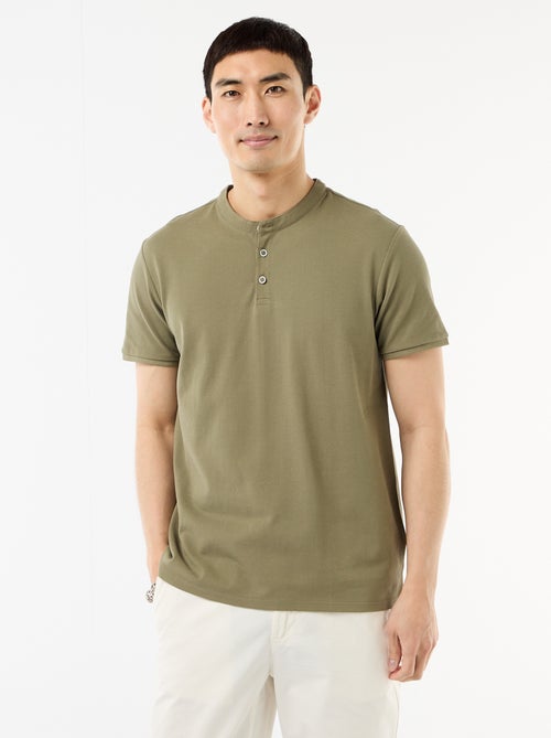 Polo con collo alla coreana - Kiabi