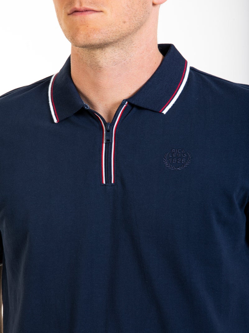 Polo con collo con cerniera FLOYD Blu - Kiabi