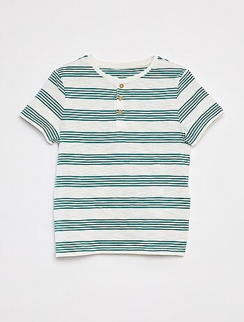 Polo con collo serafino