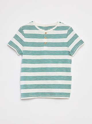 Polo con collo serafino