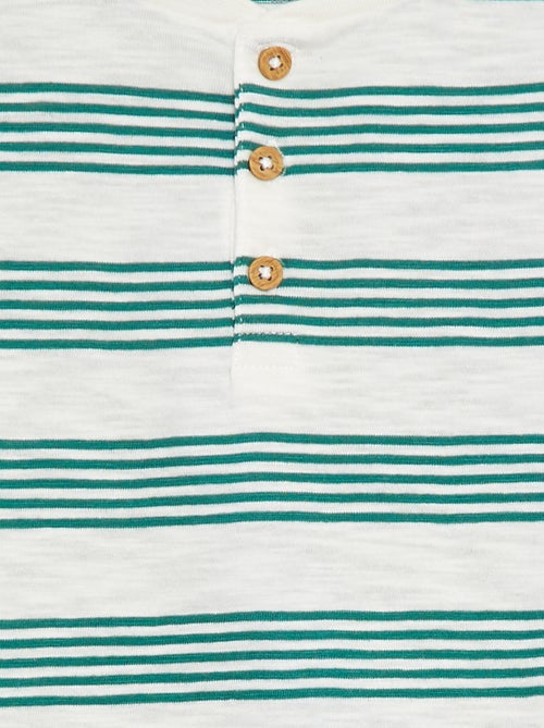 Polo con collo serafino - Kiabi