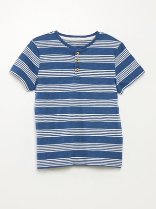 Polo con collo serafino