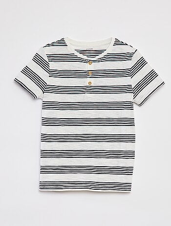 Polo con collo serafino