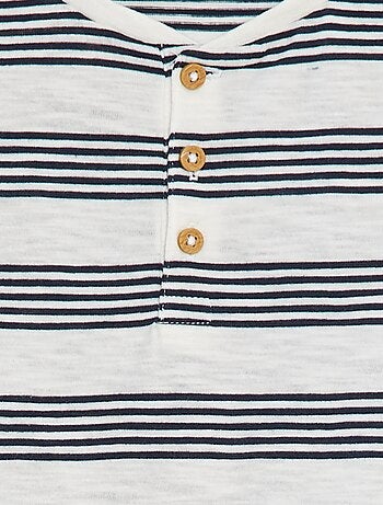 Polo con collo serafino