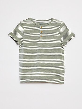 Polo con collo serafino