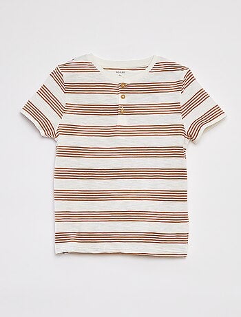 Polo con collo serafino
