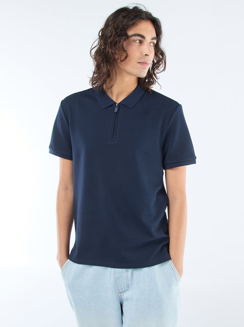 Polo con collo zippato - Kiabi