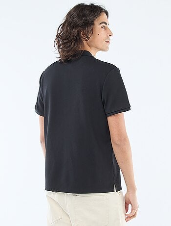 Polo con collo zippato
