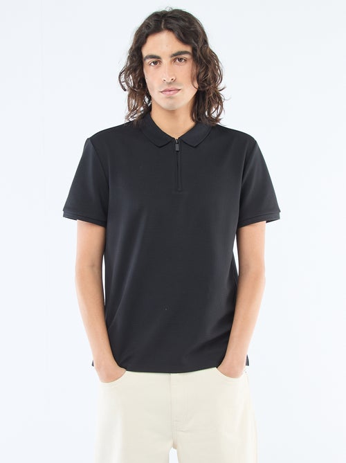 Polo con collo zippato - Kiabi