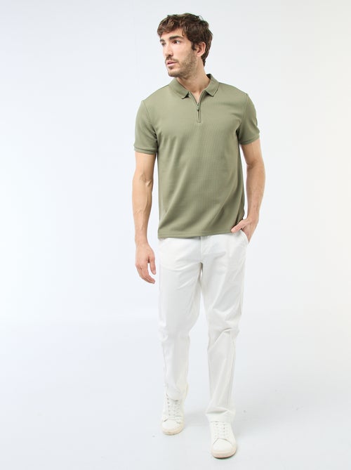Polo con collo zippato - Kiabi