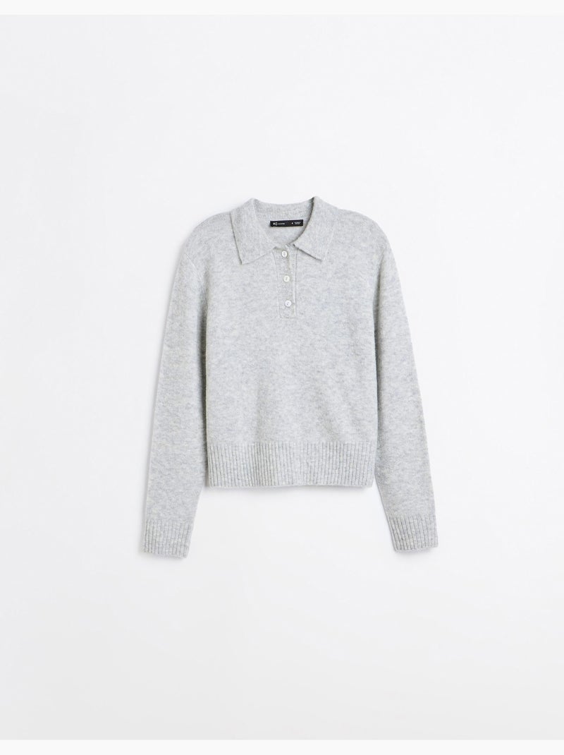 Polo con misto lana e alpaca, mo fashion Grigio - Kiabi