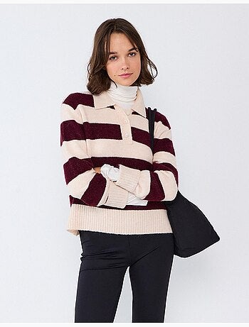 Polo con misto lana e alpaca, mo fashion
