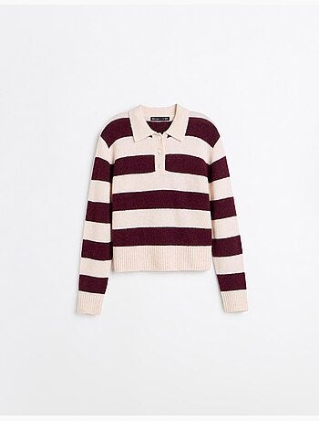 Polo con misto lana e alpaca, mo fashion