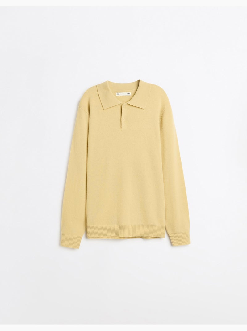 Polo con misto lana, mo fashion Giallo - Kiabi