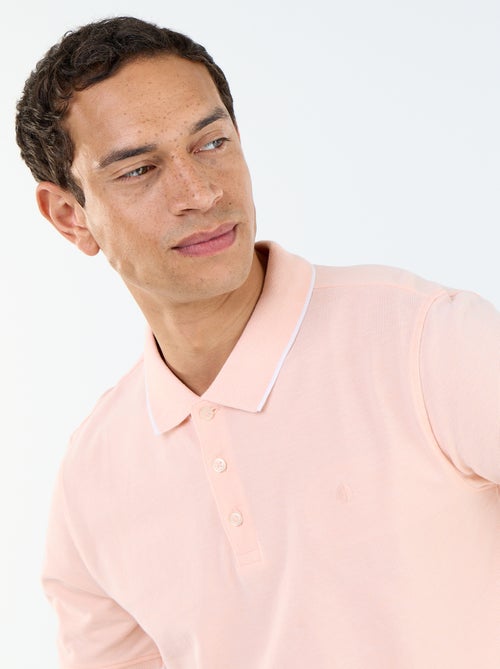 Polo con ricamo sul petto - Kiabi