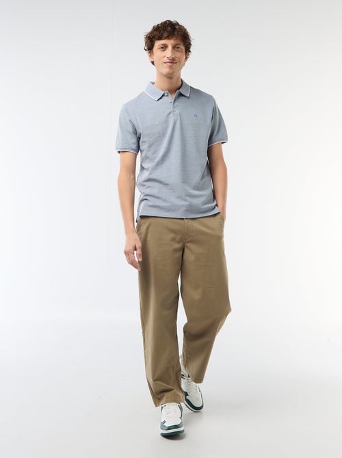 Polo con ricamo sul petto - Kiabi