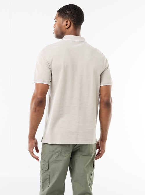 Polo con ricamo sul petto - Kiabi