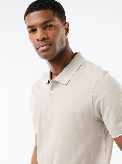 Polo con ricamo sul petto - Kiabi