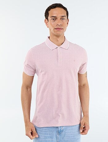 Polo con ricamo sul petto