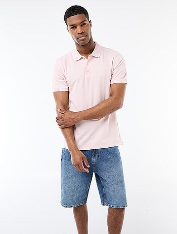 Polo con ricamo sul petto