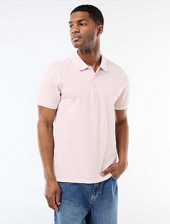 Polo con ricamo sul petto