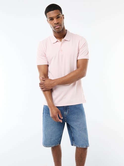 Polo con ricamo sul petto - Kiabi