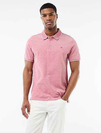 Polo con ricamo sul petto