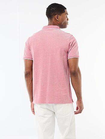 Polo con ricamo sul petto