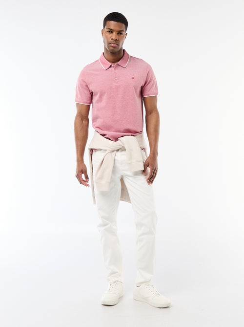 Polo con ricamo sul petto - Kiabi