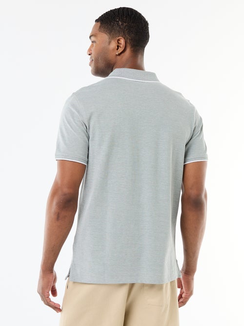 Polo con ricamo sul petto - Kiabi