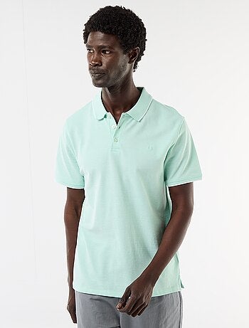 Polo con ricamo sul petto