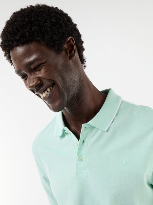 Polo con ricamo sul petto - Kiabi